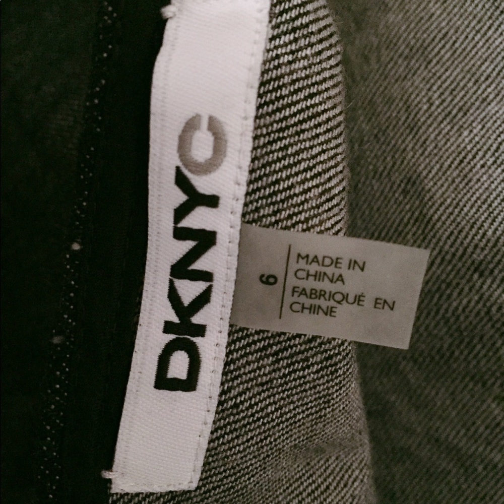 DKNYC Black Jean Strapless Dress - Picture 6 of 6